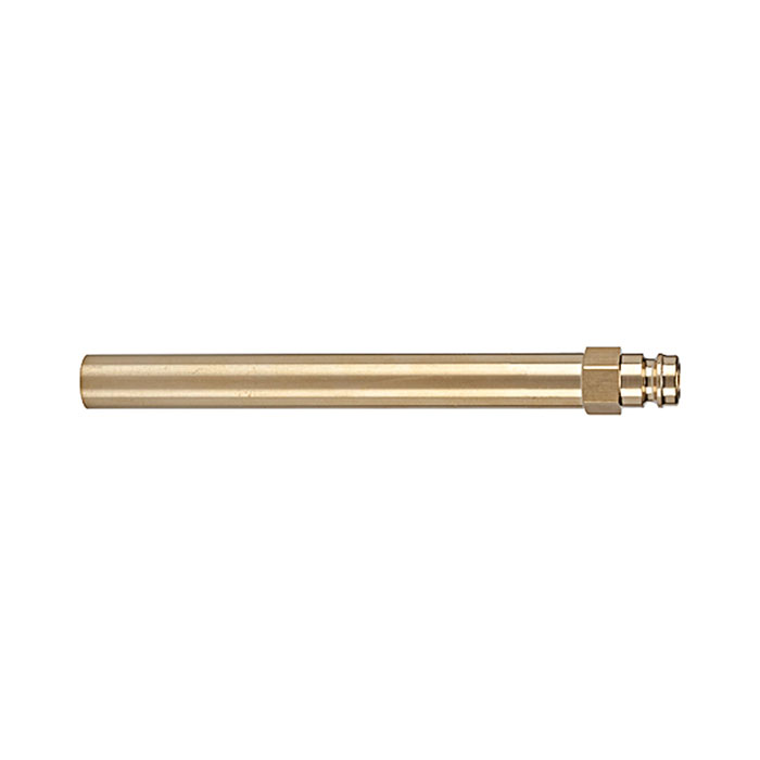 Plug nipple pipe DN 9, Brass 2.0401, Pipe exterior Ø 14 mm, AF 15