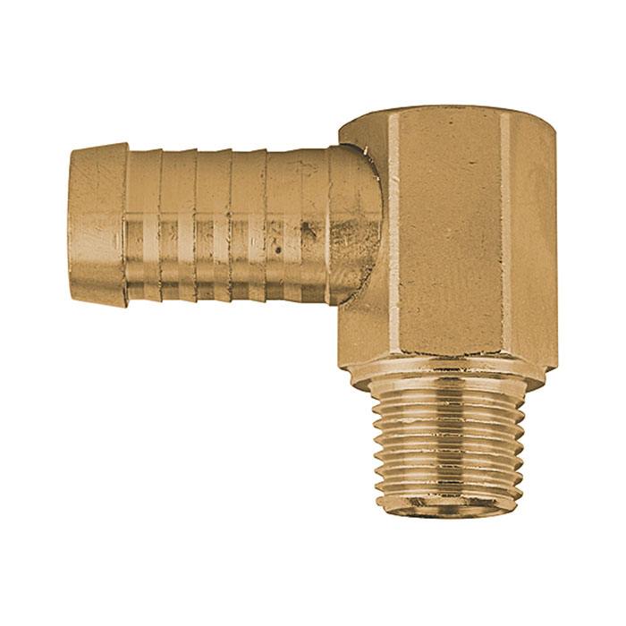 Angled threaded connector 90°, R 1/4 ET, Hose connection 13 mm