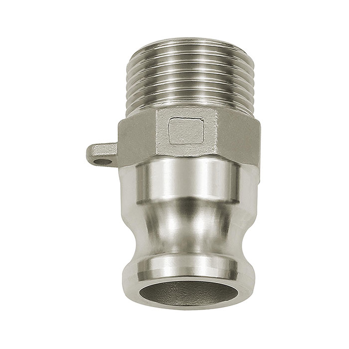 Kamlok quick-connect plug, Exterior thread, F type, 1.4401, R 1