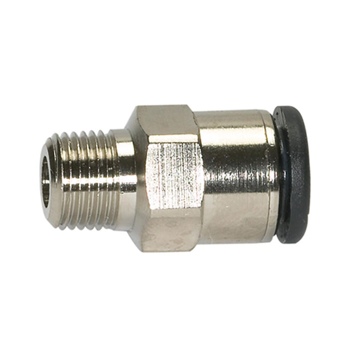 Straight push-in fitting »click-clock« R 1/8 o., hose exterior Ø4