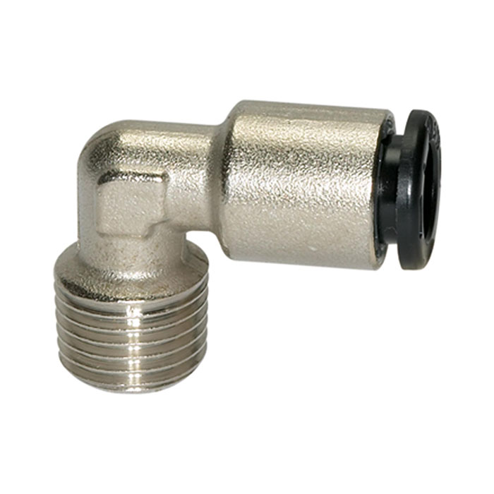 Push-in L-fitting »click-clock«, R 1/8 o., for hose exterior Ø 8