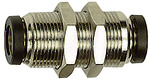 Straight push-in bulkhead connector »click-clock«, M14x1