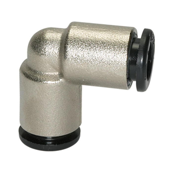 Push-in L-connector »click-clock« for hose exterior Ø 3 mm