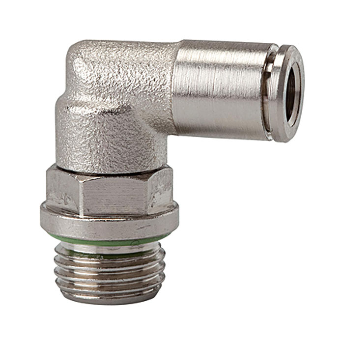 Push-in L-fitting »metallica« rotating, M5 o., hose exterior Ø 6