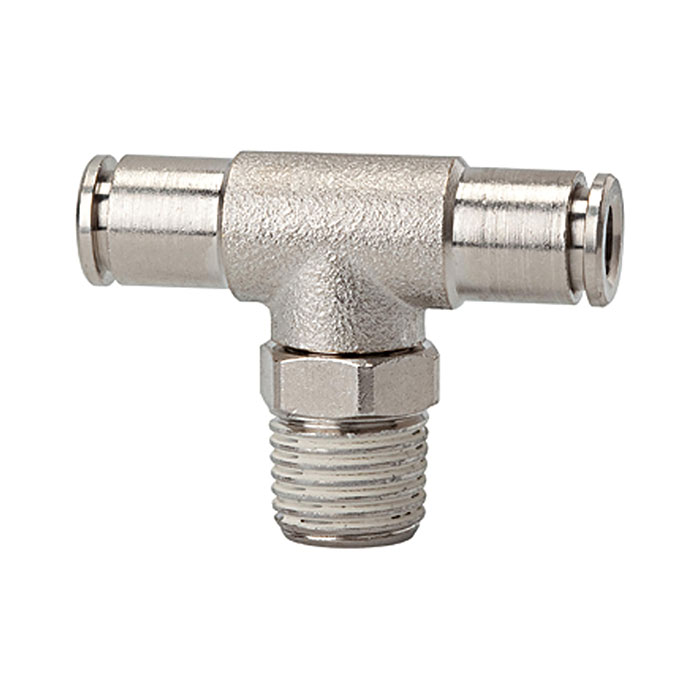 Push-in T-fitting »metallica« rotating, R 1/4 o., hose ext. Ø 10