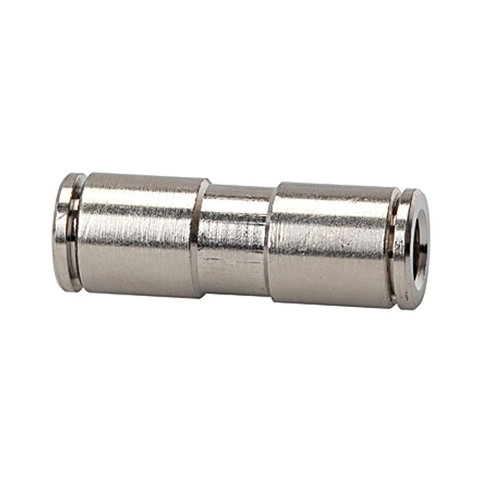 Straight push-in connector »metallica«, for hose exterior Ø 4 mm