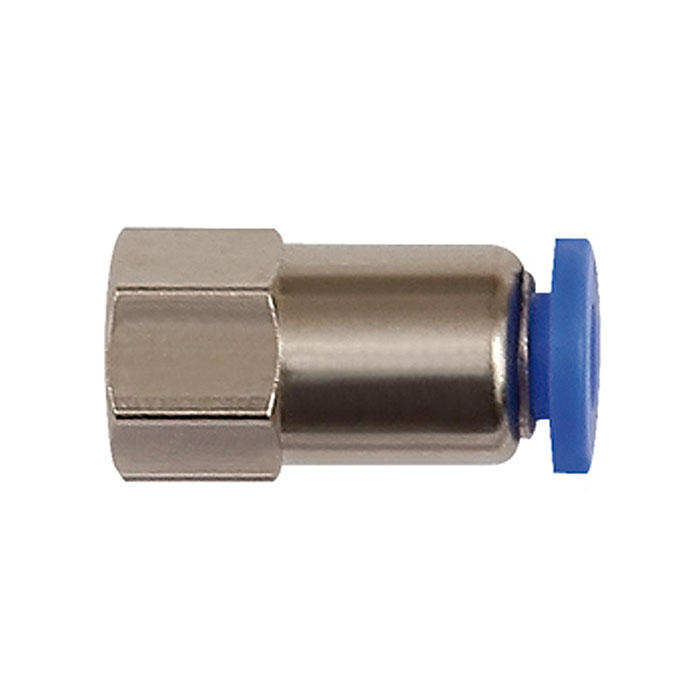 Straight push-in fitting »Blue Series« mini, M3 i., hose ext. Ø 4