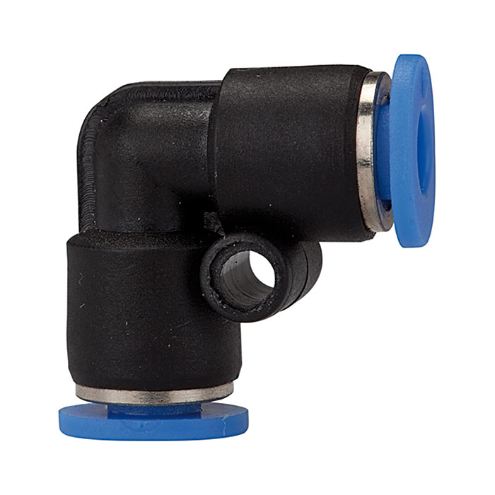 Push-in L-connector »Blue Series« mini, for hose exterior Ø 3