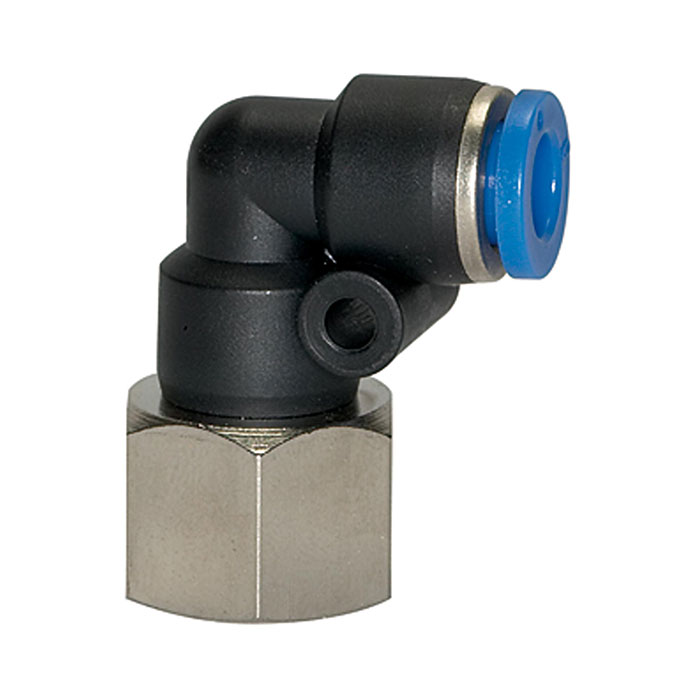 Push-in L-fitting »Blue Series«, rotating, G 1/4 i.