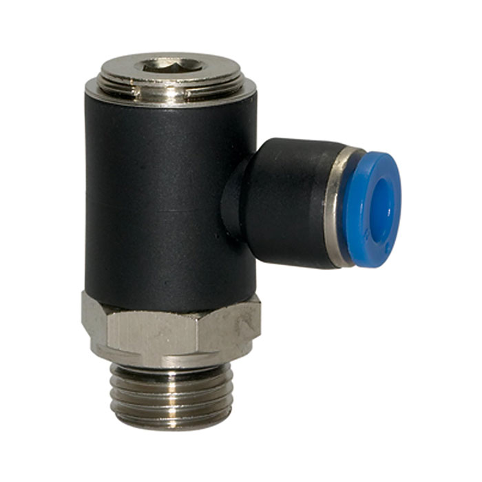 Push-in L-fitting »Blue Series«, rotating, G 1/2 o.