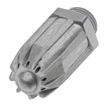 Low noise round nozzle, G 1/4 ET, Nozzles-ET Ø 17 mm