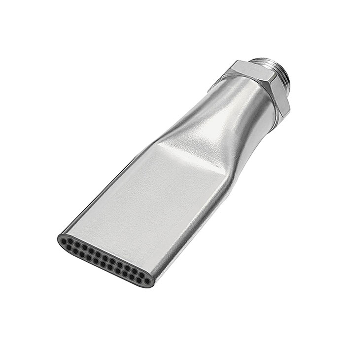 Low noise flat nozzle, G 3/8 ET, Nozzle width 29 mm