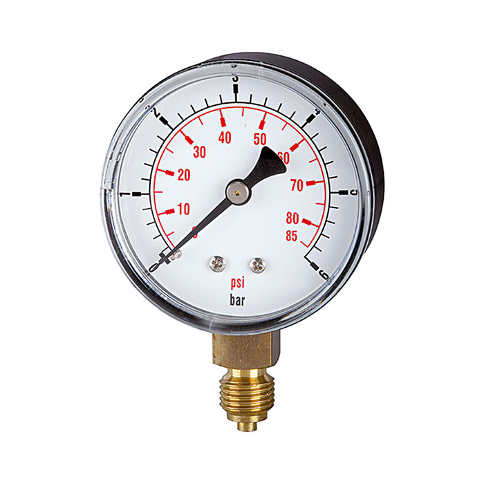 Standard pressure gauge »pressure line« G 1/4, -1/0 bar/-14.5 psi