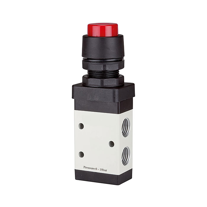 3/2-way valve manual »M3« Push button, NC, monostable, G 1/8