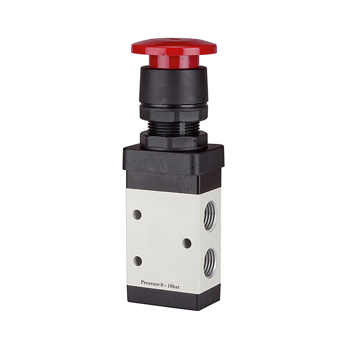 3/2-way valve manual »M3« Palm button, NC, monostable, G 1/8