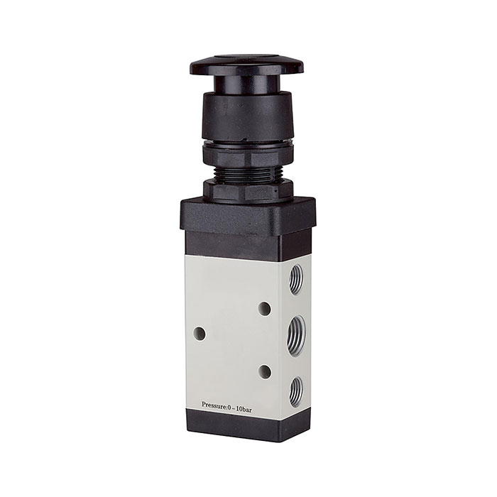 5/2-way valve, manual »M5« Palm button, monostable, G 1/8