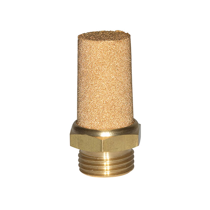 Sintered bronze silencer »value line«, Hexagonal, G 1/4