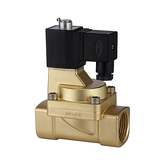 2/2-way solenoid valve NO, pilot operated, 24 V DC, G 1/2