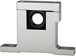 Connecting element with wall mounting, 2 holes, T-shaped bracket