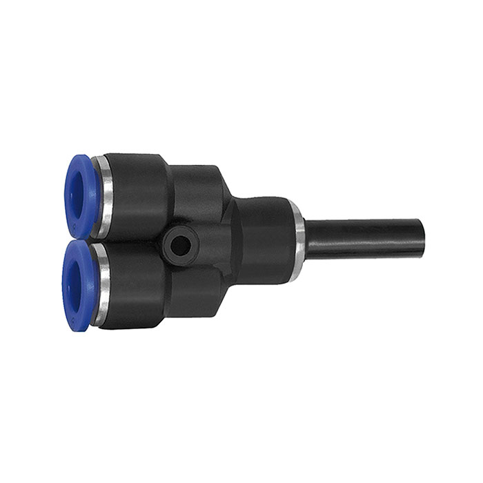 Push-in Y-connector, Plug nipple »Blue Series«, hose/plug Ø 6