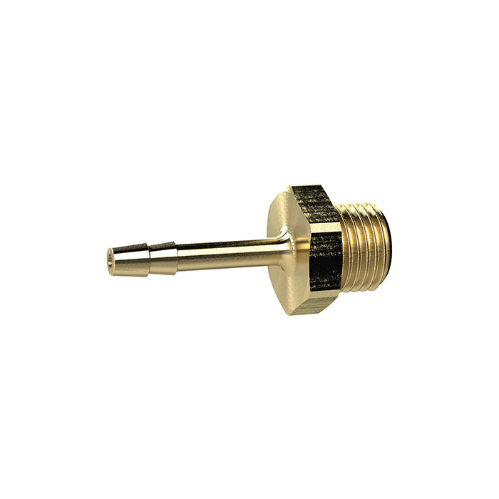 Screw-in hose connector, G 3/8, for hose I.D. 4 mm, AF 19