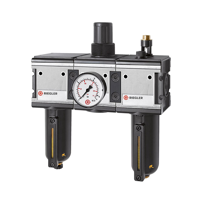 Wartungseinheit 3-tlg. »multifix« mit Metallbehälter, BG 4, G 3/4