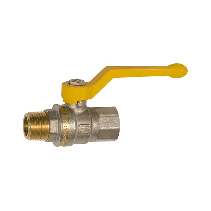 Ball valve EN 331 DVGW, nickel-plated brass, Rp/R 1 1/2