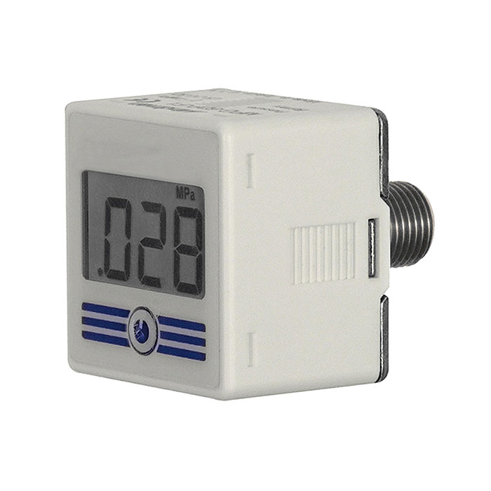 Digital-Manometer mit Hintergrundbeleuchtung, 0-10 bar, R 1/4 AG