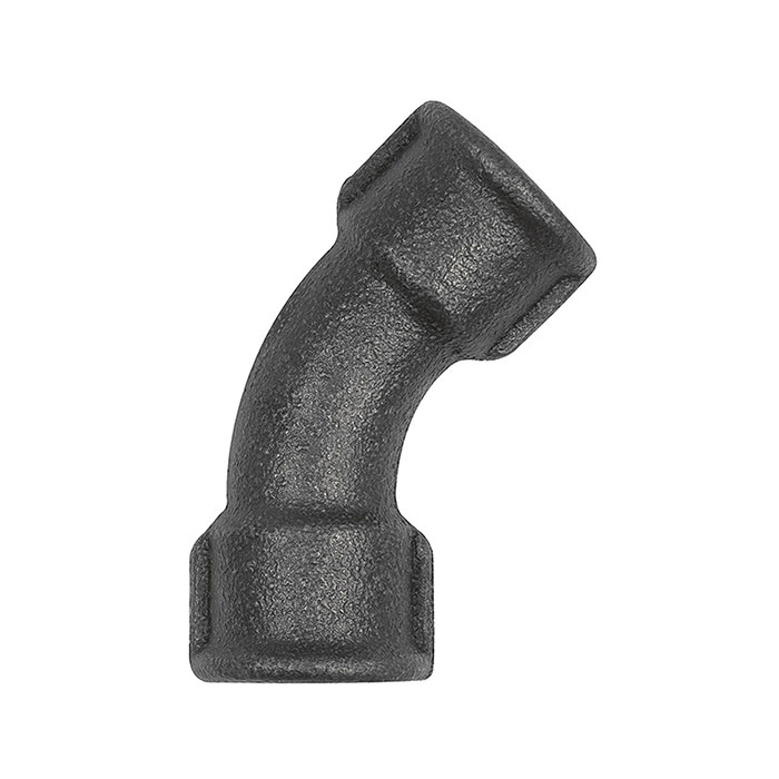 Elbow41 45°, Rp 3/8 IT,Rp 3/8 IT black malleable iron fitting