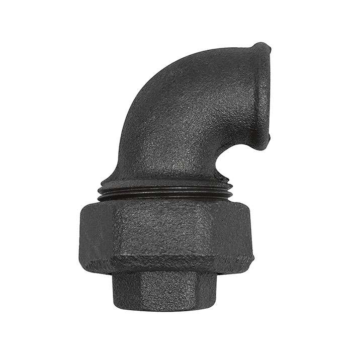 Fitting elbow 95, IT/IT Rp 1/2, black malleable iron fitting