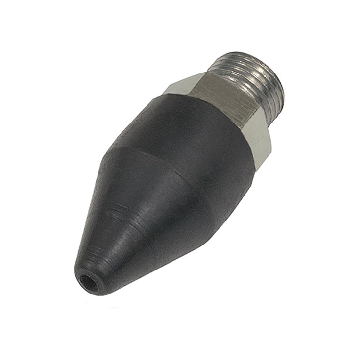 Rubber tapered nozzle, adapter required