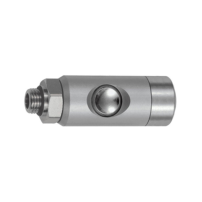 Pushbutton safety coupling I.D. 5.5, rotating, Alu, G 1/4 ET