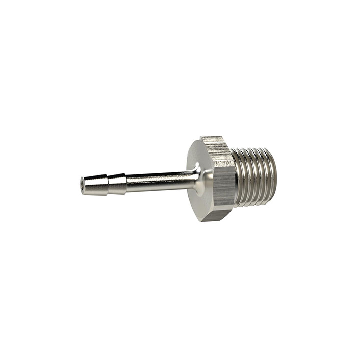 Screw-in hose connector, R 3/8 o., for hose I.D. 6, AF 19