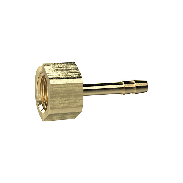 Screw-on hose connector, G 1/8, for hose I.D. 4 mm, AF 14