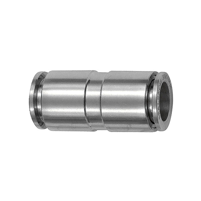 Straight push-in connector, for hose exterior Ø 4 mm