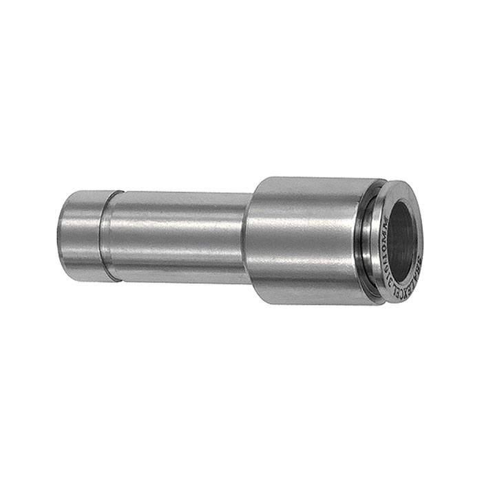 Straight push-in connector with plug nipple 6 mm, reducing