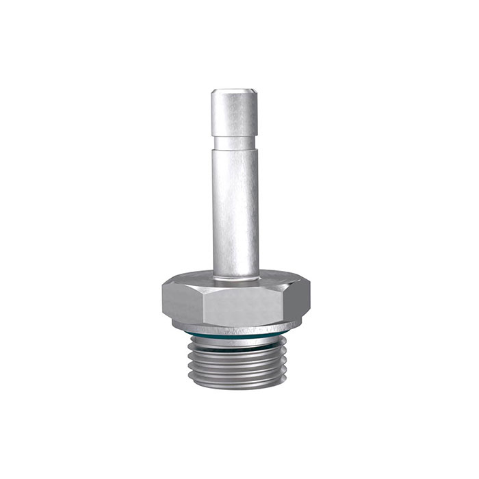 Thread plug nipple, M5 o. , Plug connenction Ø 4 mm