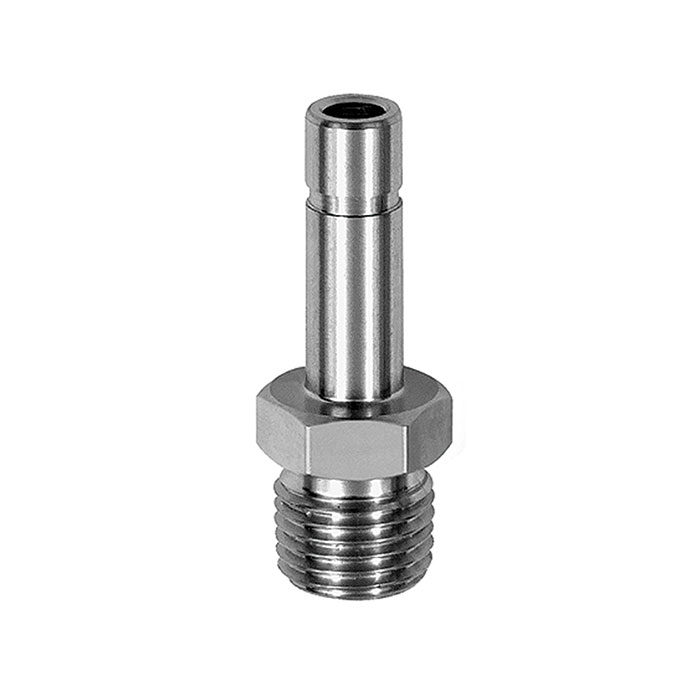 Thread plug nipple, R 1/8 o. , Plug connenction Ø 4 mm