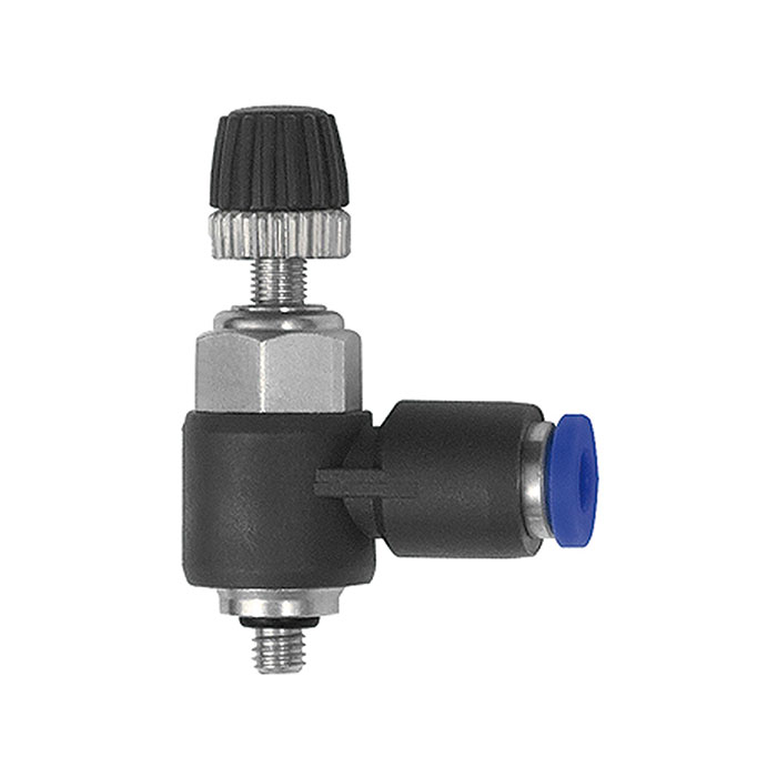 Throttle check valve »Blue Series« mini Supply air throttle M3 o.