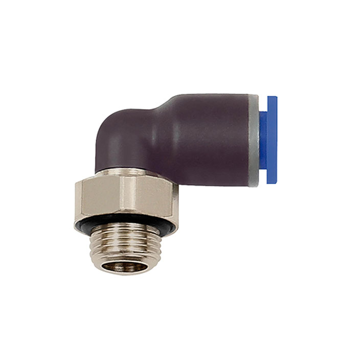 Push-in L-fitting »Blue Series«, rotating, G 3/8 o.