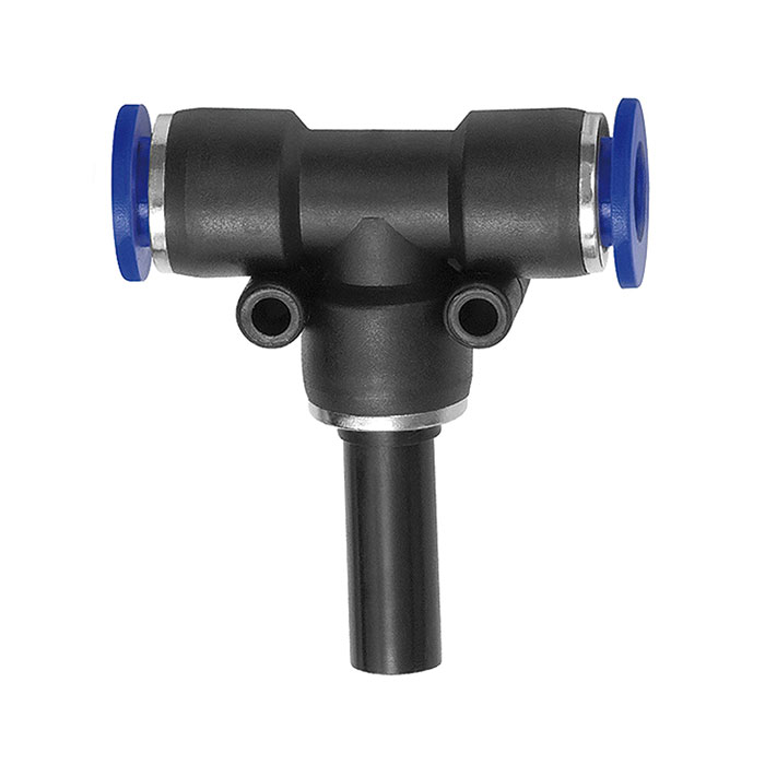 Push-in T-connector, Plug nipple »Blue Series«, hose/plug Ø 6