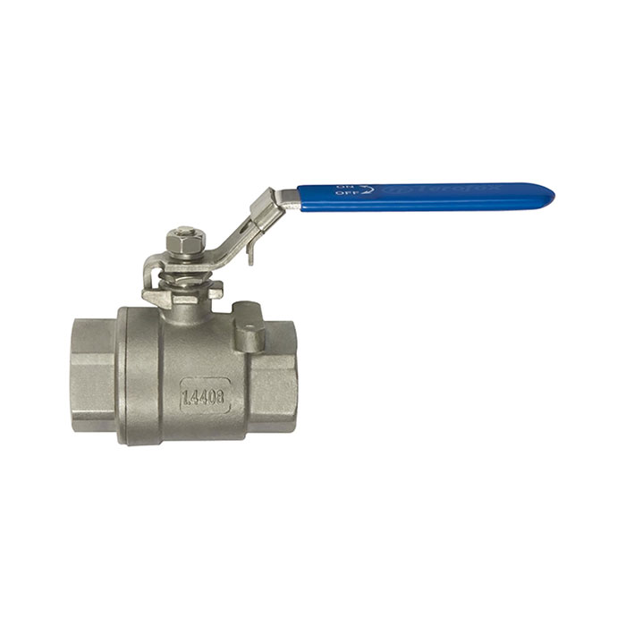 Stainless steel ball valve, 2-piece, IT/IT thread, G 3/8, DN 10