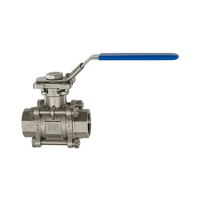 Stainless steel ball valve, length acc. to DIN 3202-M3, G 1/4