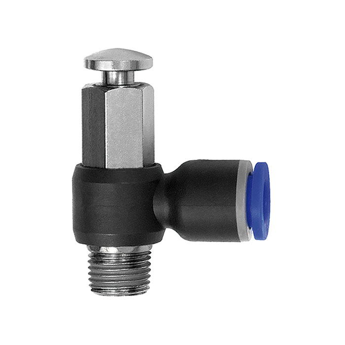 Quick-exhaust valves, manually operated »Blue Series«, R 1/8 o.