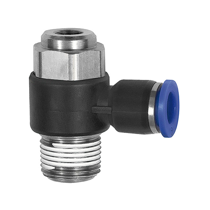 Throttle check valve »Blue Series«, Discharge throttle, R 3/8 o.