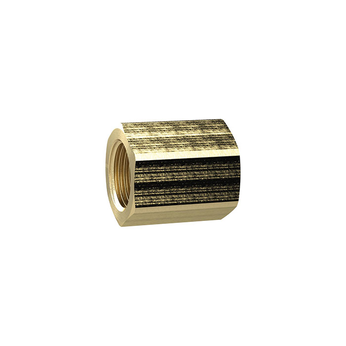 Bushing, exterior hexagonal, reducing, G 1/4 i., G 3/8 i., Brass