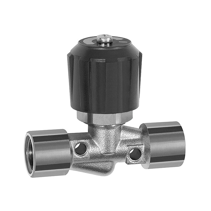 Needle valve, Nickel-plated brass, IT/IT, Rp 1/2, DN 8