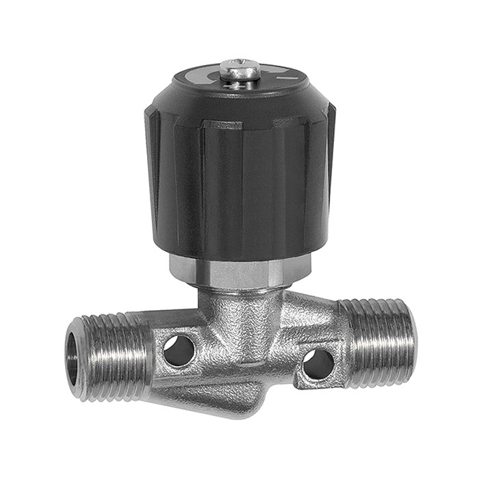 Needle valve, Nickel-plated brass, ET/ET, R 3/8, DN 8