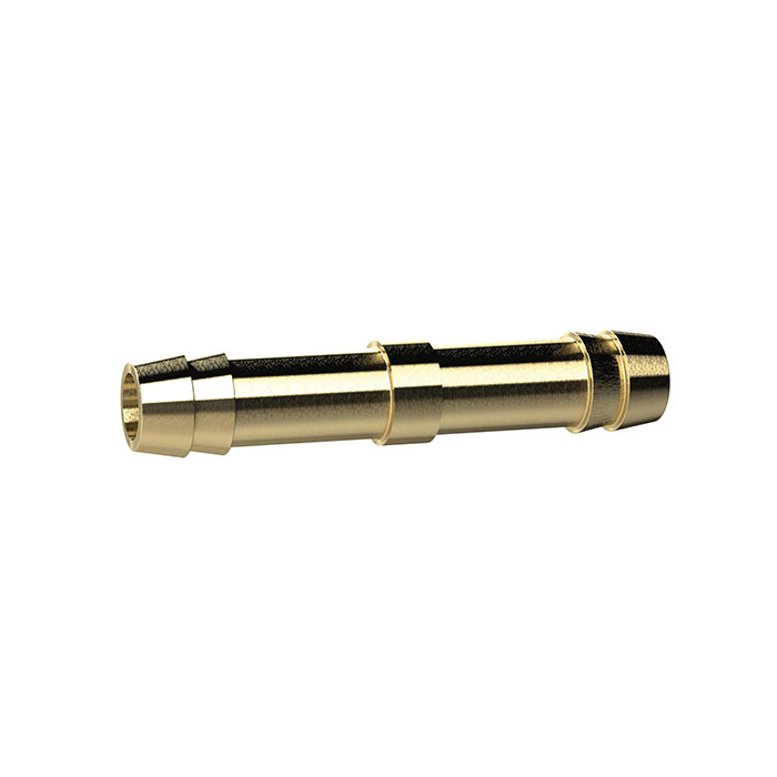 Double hose connector, for hose I.D. 5 mm, Brass