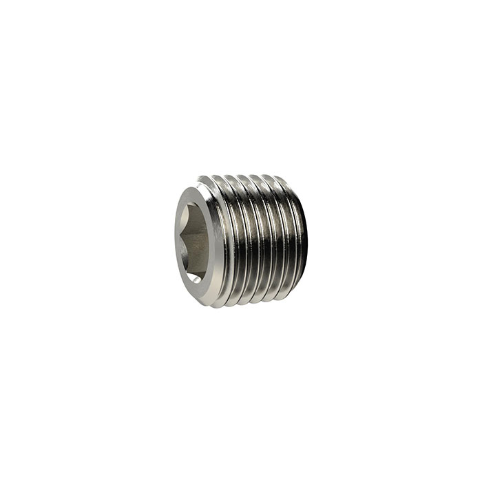 Locking screw, Hexagonal socket, without flange, R 1